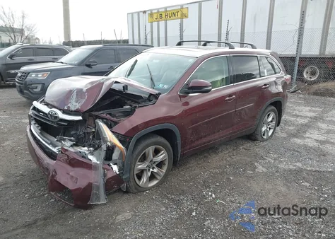 2016 Toyota Highlander Limited Platinum from USA, damaged, VIN 5TDDKRFH1GS315619